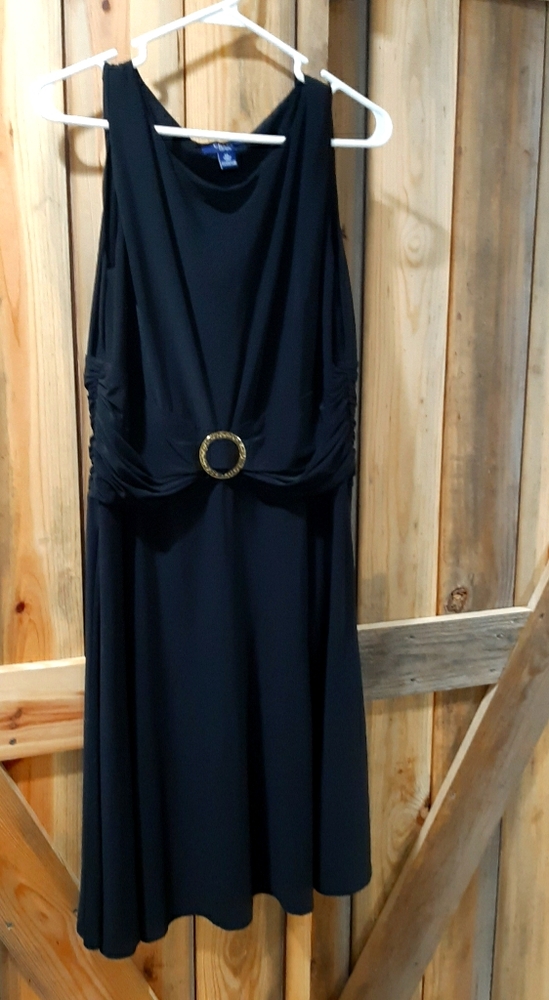 Chaps Summer Black dress size Xl